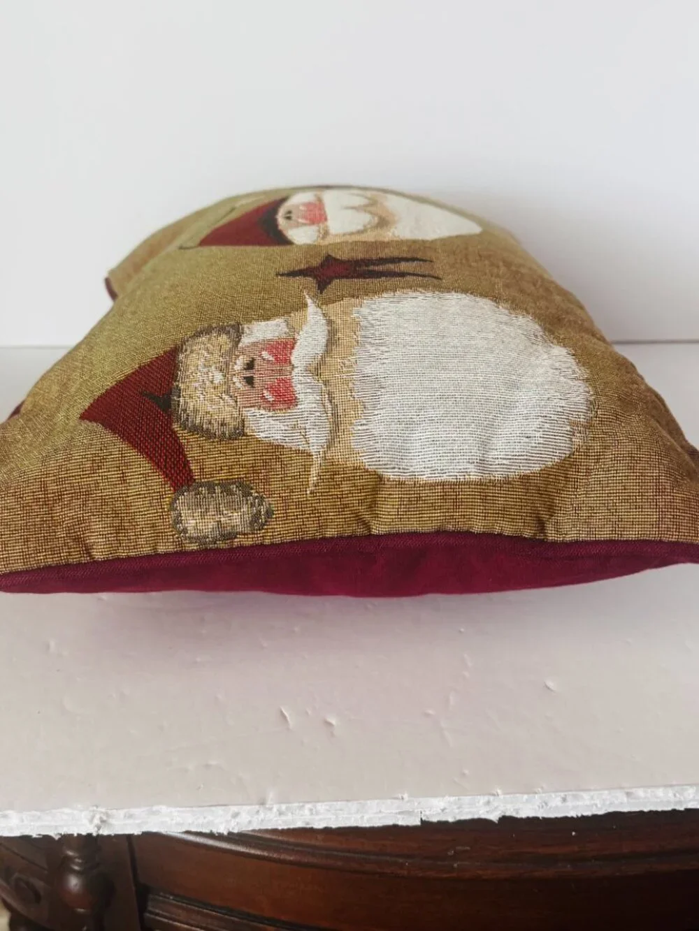 Fiddlestix Tapestry Christmas Primitive Santa 16x12